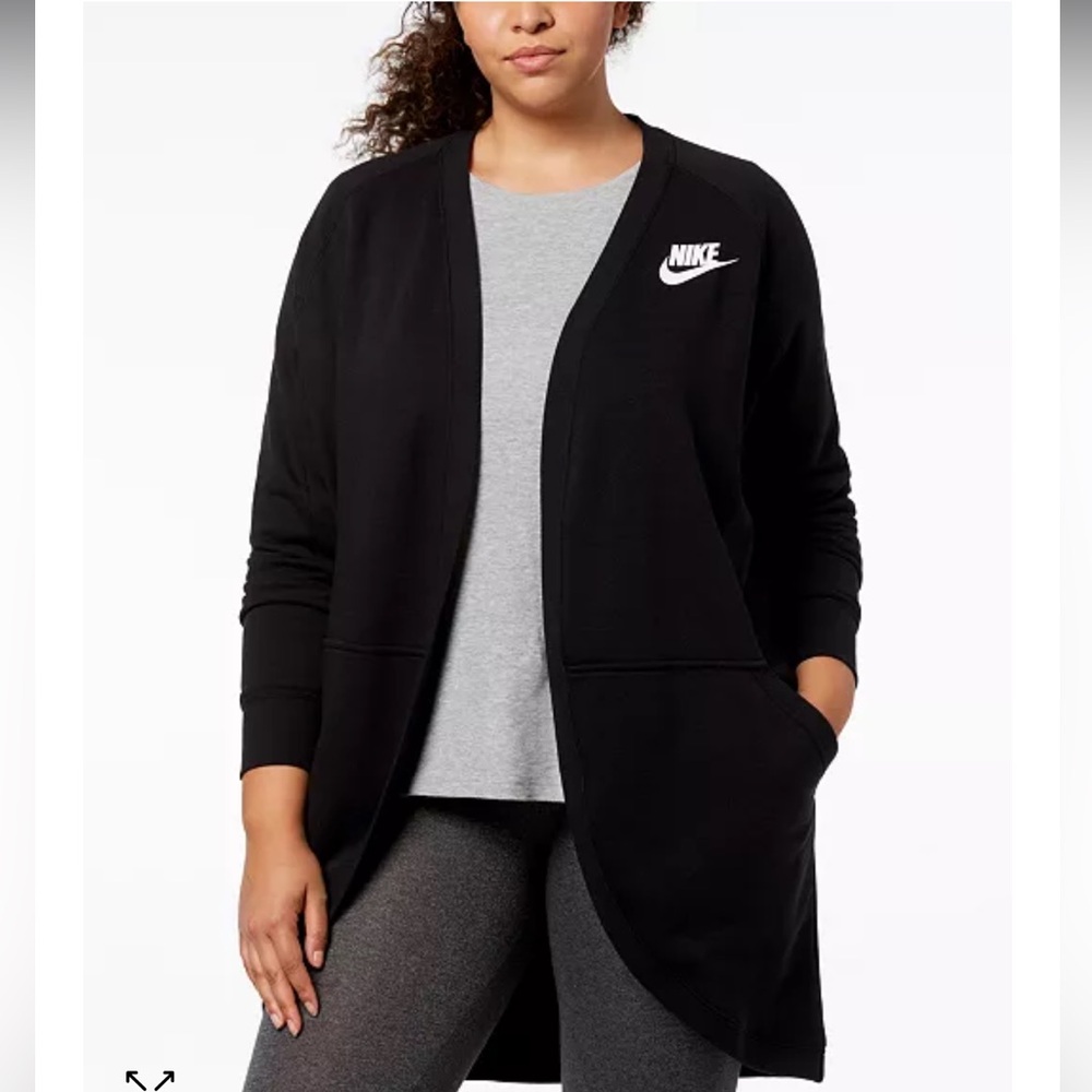 3/$30 Nike Black Fleece Open Cardigan